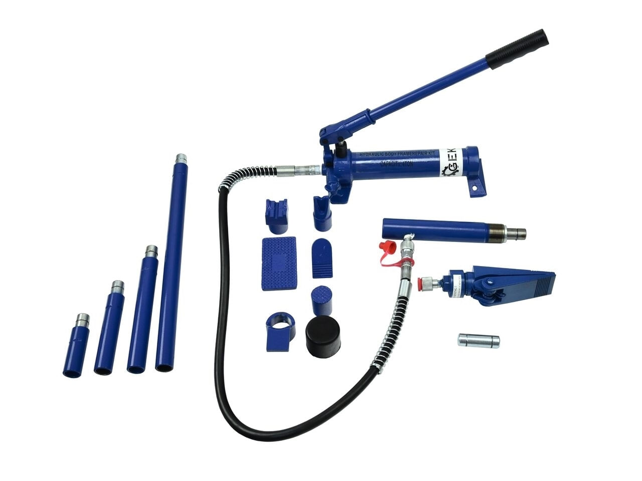 Set pompa hidraulica + accesorii 4T 125mm, GEKO G02074 - imagine 5